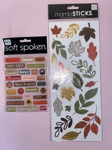 The Happy Planner Sticker Sheet Happy Harvest & Leaves 2 Pack 47 Stickers NEW - Picture 1 of 4