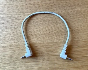 Camera Male to Male 3.5mm Right Angle Jack Connection TRS Cable Lead Cord 25cm - Picture 1 of 4