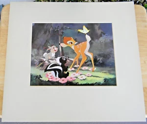 Walt Disney Bambi Reproducción De Colección De Un Dibujo Original Celuloide Enmarañado - Imagen 1 de 10