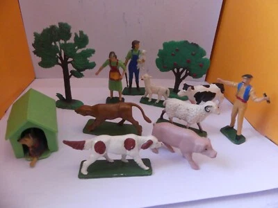 FIGURINE STARLUX LOT DE 41 SUJETS DE FERME - Photo 1/4