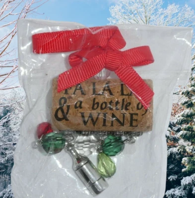 ¡NUEVO! TODO FESTIVO ENCANTO DE VINO TAPÓN DE CORCHO NAVIDAD - ¡TAN LINDO! VER FOTOS Foto 1 de 2