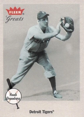 2002 Fleer Greats of the Game #100 Hank Greenberg - Image 1 of 2