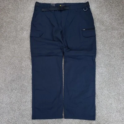 BC Clothing Pants Mens XXL x 32 Blue Performance Belted Convertible Cargo Pant - Image 1 of 4
