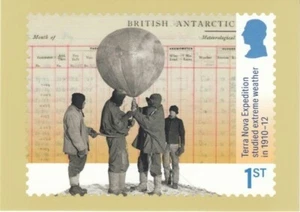 GREAT BRITAIN Terra Nova Expedition Studied Extreme Weather PHQ Card - Picture 1 of 1