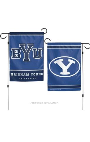 12x18 BYU Cougars 2 Sided Double Sided Garden Flag Wall Banner FAST SHIPPING Cover