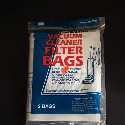 Bolsas de filtro para aspiradora vertical Hoover Style serie F & G, paquete de 2 #40100501 Foto 1 de 4
