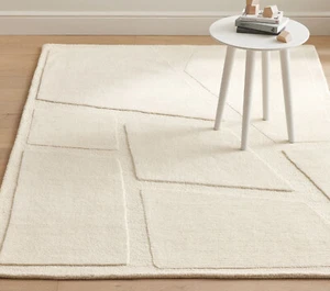 Designer Kids Dawson area Rug | Tufted wool area rugs | Handmade rug | Ivory Rug - Picture 1 of 4