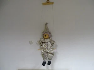 Porcelain Clown On A Swing Vintage - Picture 1 of 4