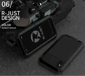 Armor Metal Aluminum Shockproof Phone Case for iPhone 14 PLUS - BLACK - Picture 1 of 6