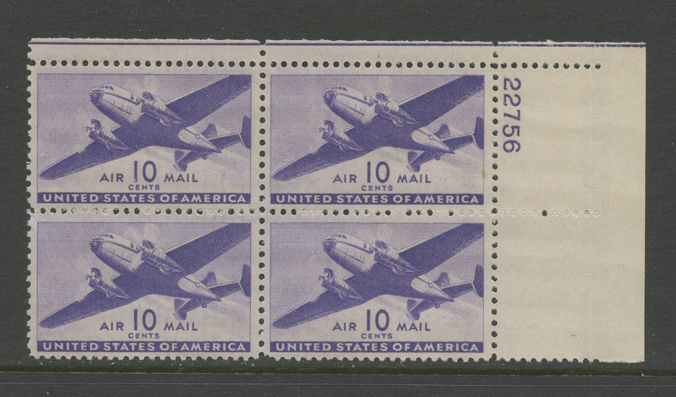 US C27, 1941 10c AIRCRAFT, UR PBOF4, MNH (US3719K) - Image 1 of 1