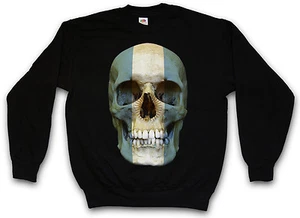 CLASSIC ARGENTINA SKULL FLAG SWEATSHIRT PULLOVER SWEATER - Banner Biker MC - Bild 1 von 2