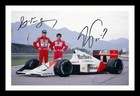 Alain Prost & Ayrton Senna  - Formula 1 F1 Autograph Signed & Framed Photo