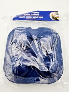 Ice Sphere Molds Frozen Fruit Trays Plastic Four 2.25” Spheres/Tray - Picture 1 of 5