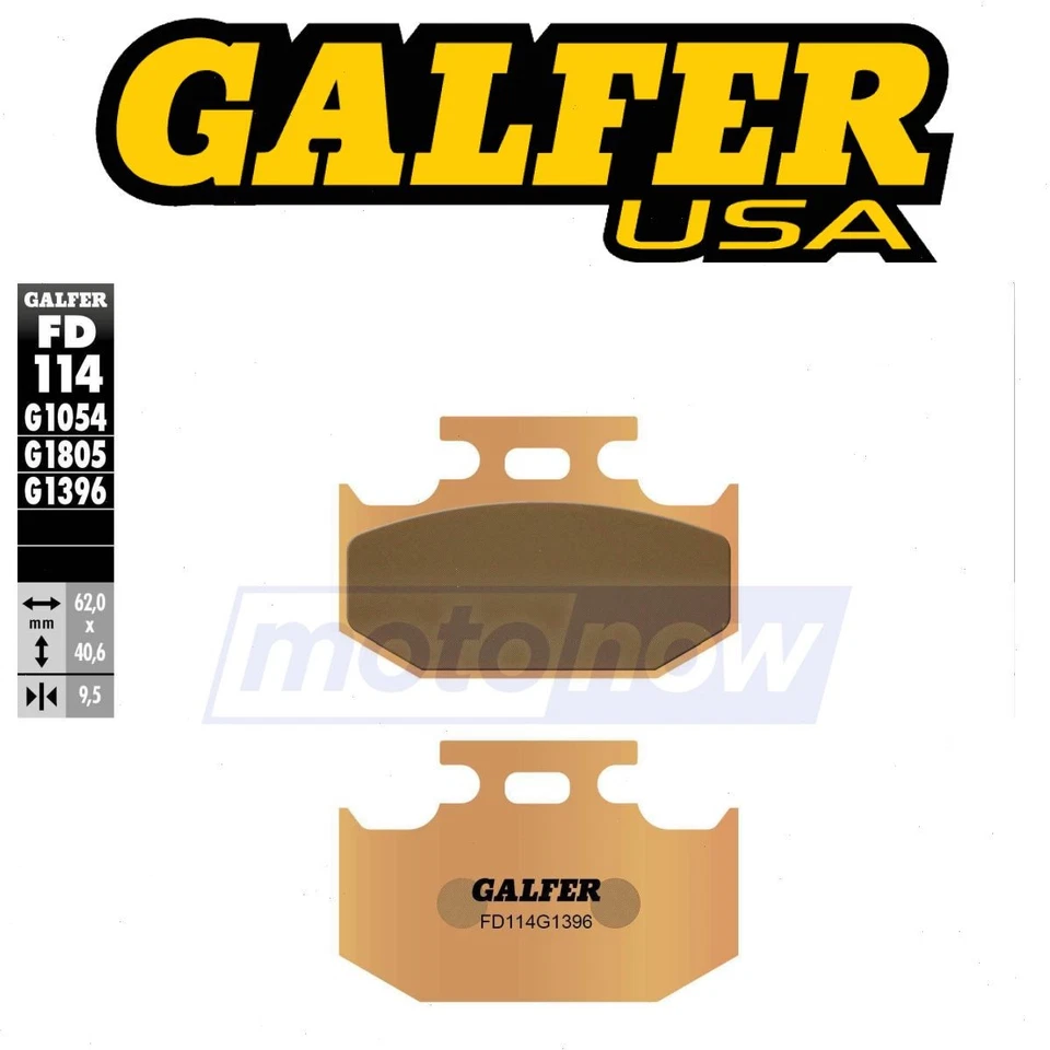 Galfer Brakes Rear HH Sintered Brake Pads for 1990-1995 Suzuki DR250SE - oq - Image 1 of 4