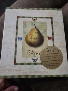 Libro encuadernador de recetas New Seasons Pear 2002 tapa dura caja abierta nuevos divisores BONITO - Imagen 1 de 11