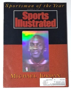 1991 Sports Illustrated Cover: Michael Jordan Sportsman Year Hologram Issue - Imagen 1 de 1