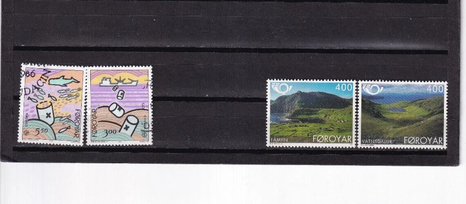 LI03 Faroe Islands used stamps selection - Image 1 of 1
