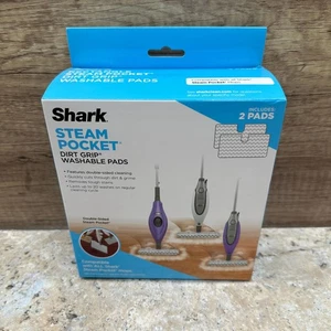 Shark Steam Pocket Dirt Grip waschbar 2 Pads kompatibel mit allen Haien Neu im Karton - Bild 1 von 11