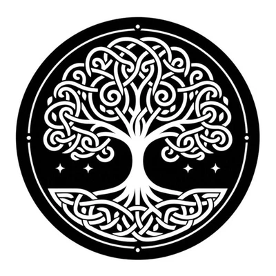 Celtic Tree of Life Vinyl Decal Sticker Large transfers Glass Wall Car Folk Art - Image 1 of 4