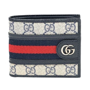Gucci Ophidia Supreme Wallet Navy 597606 96IWN 4076 53748673 - Picture 1 of 2