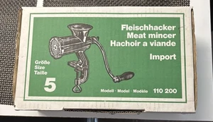 Fleischhacker Fleischwolf Porkert Jupiter Größe 5 Handbetrieb - Bild 1 von 6