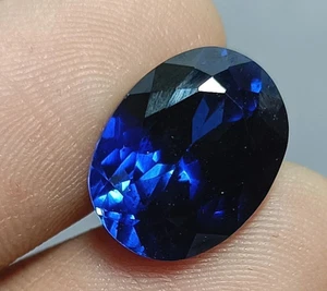 Zafiro azul cachemira natural certificado 20 quilates AAA+ piedra preciosa suelta corte ovalado - Imagen 1 de 5
