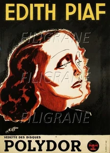AFFICHE POSTER Edith Piaf - Imagen 1 de 1