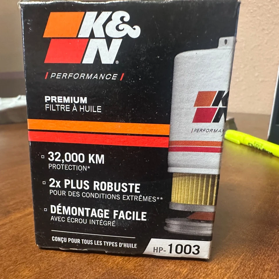 Filtros K & N Engineering HP1003 - Filtro de aceite de motor premium Foto 1 de 2