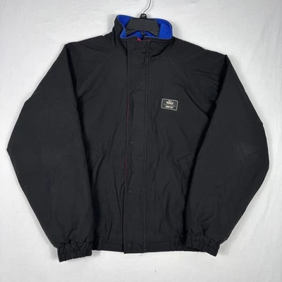 Jaqueta Woolrich Gore-Tex Vintage Masculina Grande Preta Forrada de Lã com Zíper Fabricada nos EUA - Imagem 1 de 4
