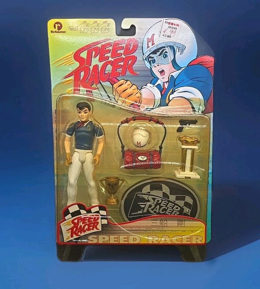 Figura de acción ReSaurus Speed Racer Series 1 1999 ampolla amarillenta nueva  Foto 1 de 4
