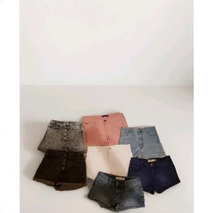 Jeans Shorts Hot Pants XS S Hose High Waist h&m Pull & Bear Paket - Bild 1 von 5