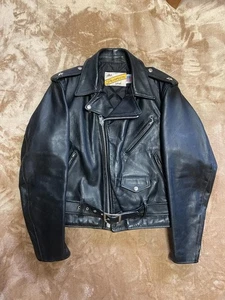 Chaqueta Schott 613 One Star Double Riders Años 80 Talla 38 Hecha en EE. UU. - Imagen 1 de 8