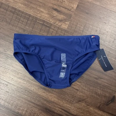 Nuevo Tommy Hilfiger Hombre Traje de Baño Bikini Calzoncillo Mediano 78J1394 Azul Foto 1 de 3