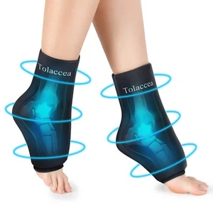 Ankle Foot Ice Pack Wrap for Injuries Reusable Gel Ice Pack for Hot and Cold - Picture 1 of 6