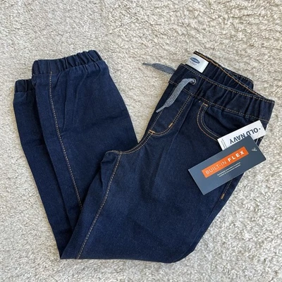 Antiguo Azul Marino ~ Niñas Pequeño 6-7 Integrado Flexible Tirar en Cordón Elástico Dobladillo/Cintura Nuevo Foto 1 de 4