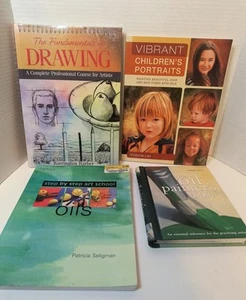 Lot Of 4 Art Painting Drawing Books Guides Good Condition - Picture 1 of 9