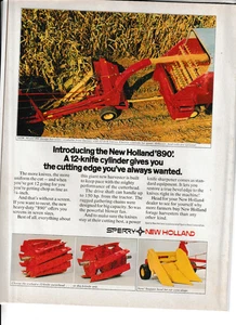 Publicité originale magazine moissonneuse fourragère Sperry New Holland 1974 - Photo 1/1