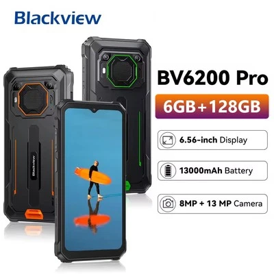 Global Blackview BV6200 Pro IP68 Phone 6.56'' FHD+ IPS Display IP69 NFC 13000mAh - Image 1 of 4