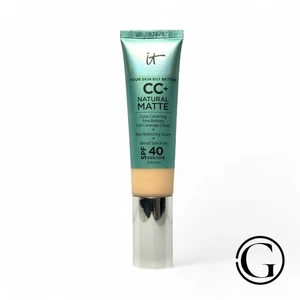 IT COSMETICS CC+ NATURAL MATTE FULL COVERAGE CREAM FAIR PORCELAIN 1.08 OZ - Picture 1 of 2