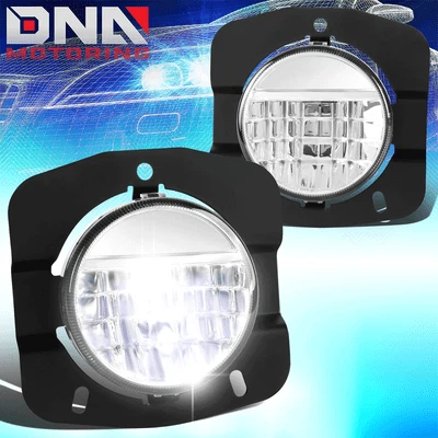For 2011-2022 Kenworth T680 LED Front Bumper Fog Lights Lamps Chrome Housing - Image 1 of 4