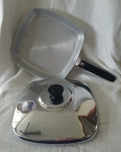 Magnalite Skillet Square Frying Pan 10 inch Aluminum Cookware GHC USA 1970s - Picture 1 of 8