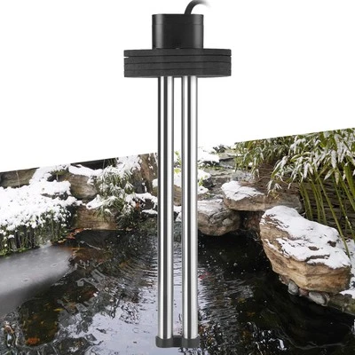 HITOP Outdoor Pond Heater - 300W 600W Aquarium Heater for Small Ponds, Ponds De-icer