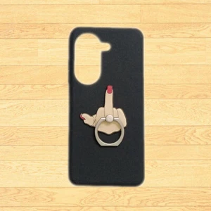 Case For ASUS Zenfone 10 9 8 7 6 5 ROG 3 3D Middle Finger Holder Soft TPU Cover - Picture 1 of 4