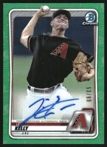 2020 Bowman Chrome Prospect Autograph Green Refractor #CPALK Levi Kelly Auto /99