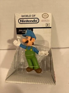 Jakks Pacific World of Nintendo Ice Luigi 2.5" Figure Brand New 2015 - Picture 1 of 2