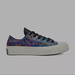 Converse Chuck 70 Low- Leather + Satin Snakeskin Design Size W-7 RARE - Bild 1 von 5