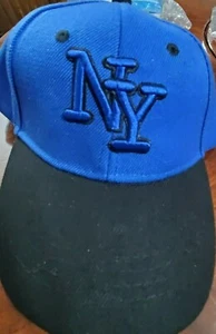  NY NEW YORK CITY NY CAP MÜTZE BLAU MIT SCHWARZEM SCHEIN - Bild 1 von 5