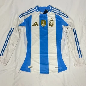 NWT Adidas Argentina Home 24/25 Authentic Long Sleeve Jersey IP8383 Men’s M - Picture 1 of 8