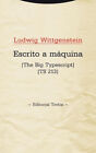 Escrito A Maquina (Rustica) - Wittgenstein Ludwig (Papel)