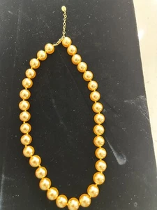 Stauer 18” Australian Pacific Golden Pearl Necklace - Picture 1 of 7